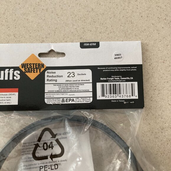 Western Safety Industrial Ear Muffs Ear Protection Noise Reduction NIP - Picture 7 of 9